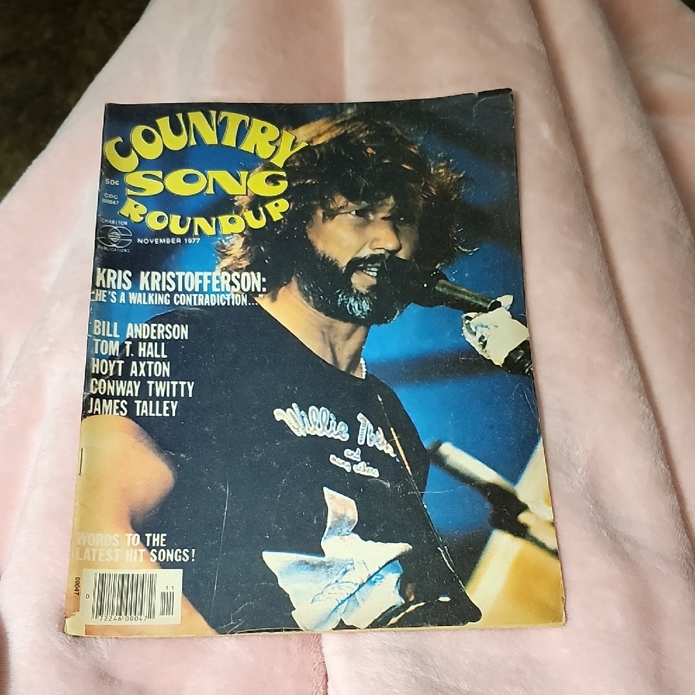 VINTAGE NOVEMBER 1977 COUNTRY SONG ROUNDUP MAGAZINE